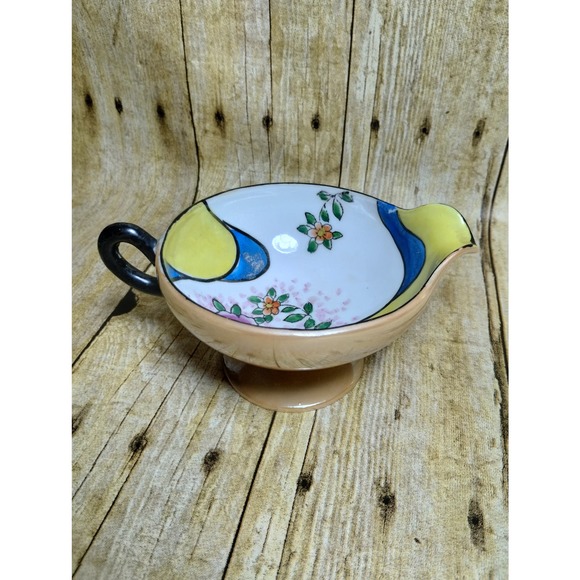 Tashiro Shoten Creamer Lusterware Japan Floral Hand Painted (b4) - Picture 4 of 7